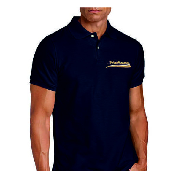 Μπλούζα τύπου Polo έγχρωμη με στάμπα