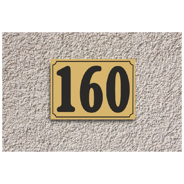 πινακίδα plexi glass αριθμού οδών 10 X 15