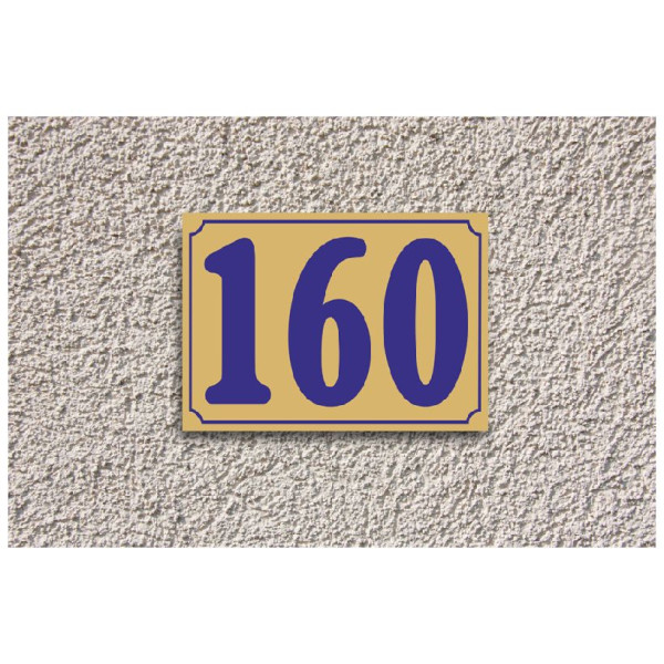 Πινακίδα plexi glass αριθμού οδών 10 X 15