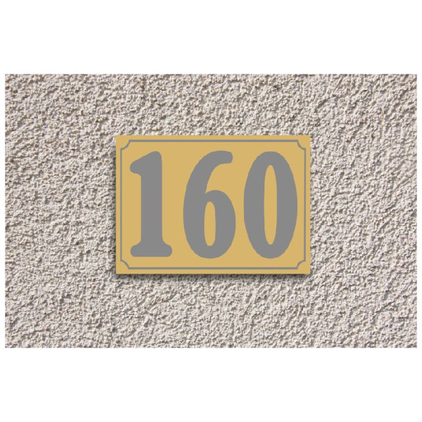 Πινακίδα Plexi Glass αριθμού οδών 10 Χ 15