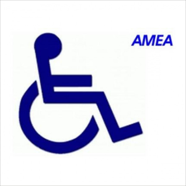 Αυτοκόλλητο ''ΑΜΕΑ'' 10 Χ 15